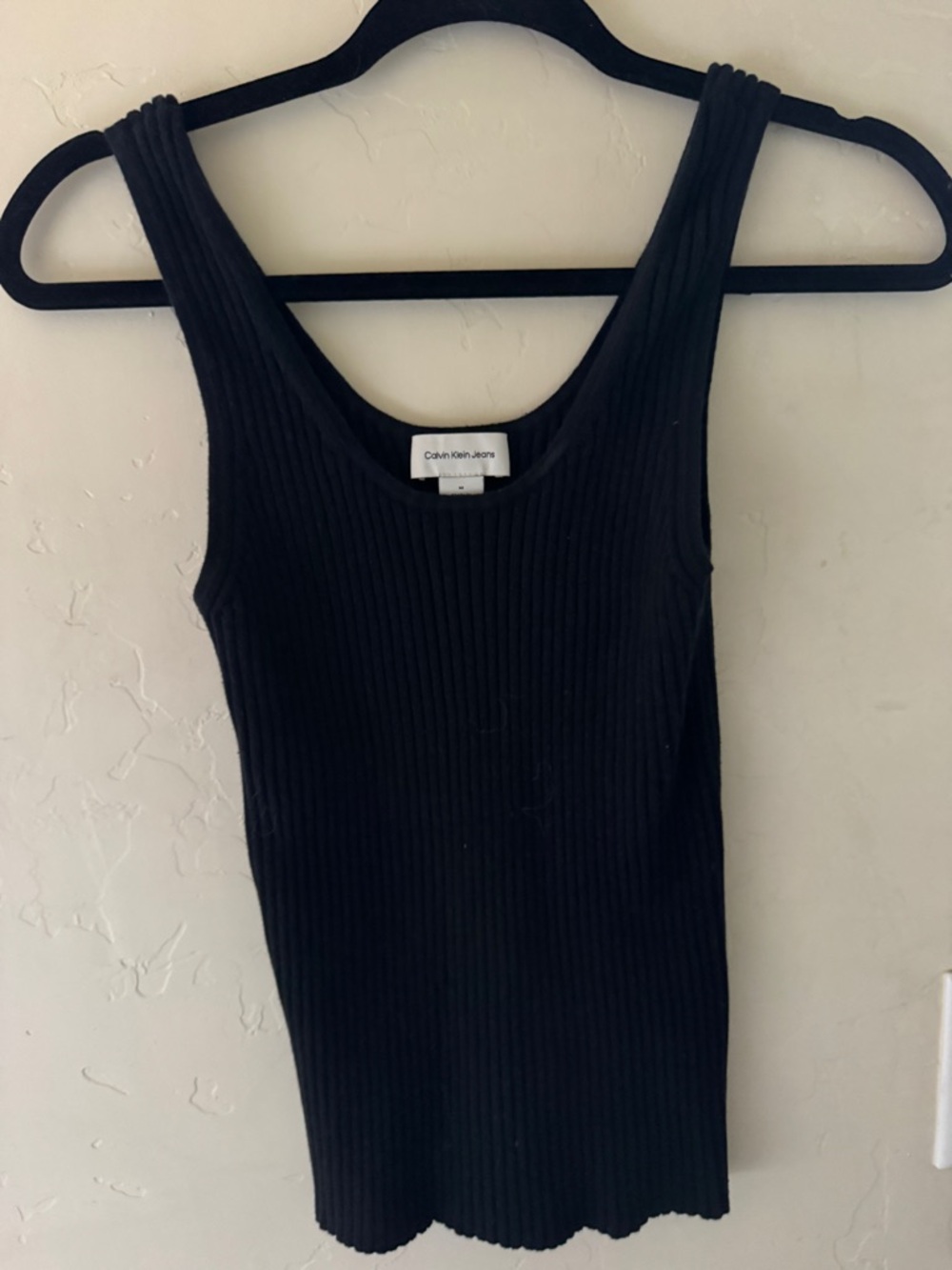 Calvin Klein Jeans Black Knit Tank